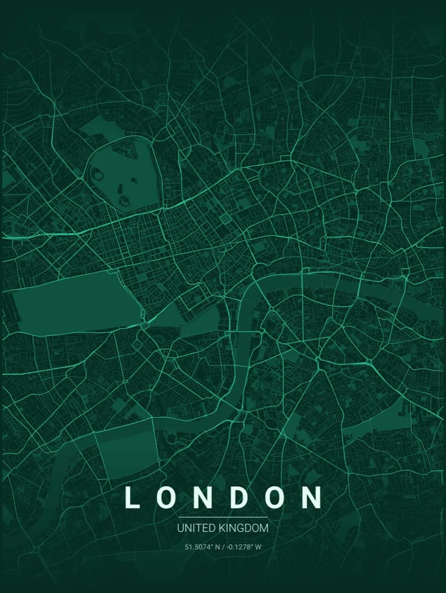London map poster